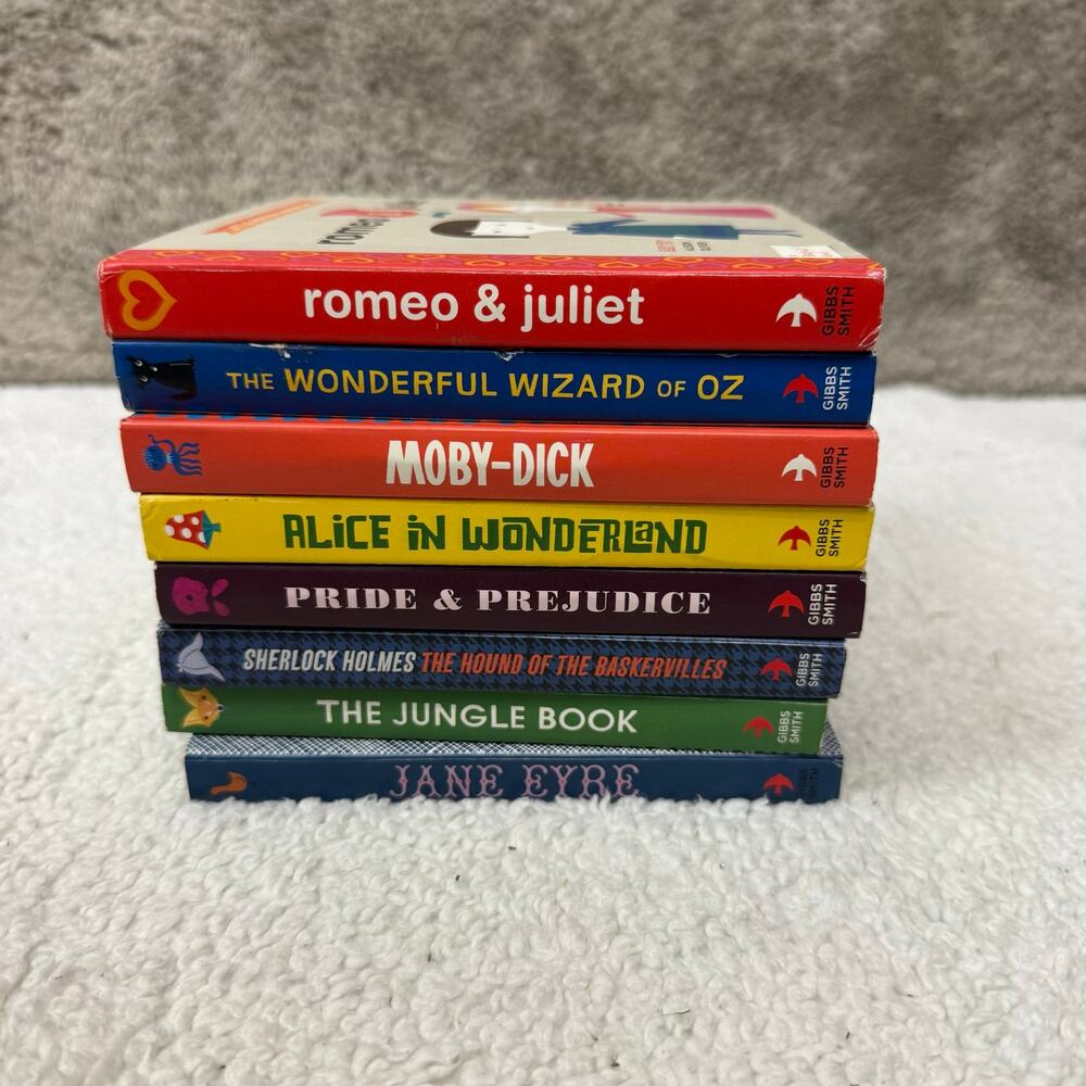 Lot of 8 Board Books Classic Literature Little Miss Master Series Baby Lit